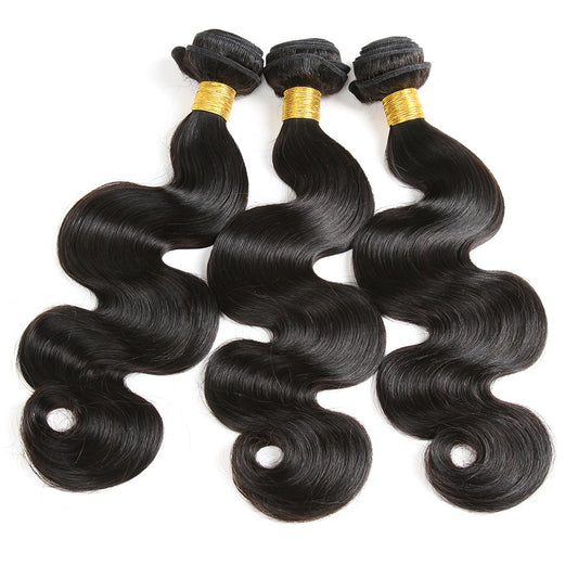 Luxury Body Wave Human Hair Bundles – 100% Real Human Hair, Soft & Versatile